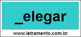 Palavra Delegar Para Completar Com a Letra D