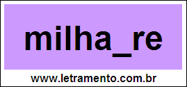 Palavra Milhafre Para Completar Com a Consoante F