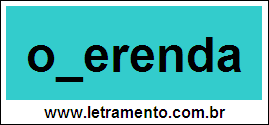 Palavra Oferenda Para Completar Com a Letra F