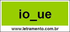 Palavra Iogue Para Completar Com a Letra G