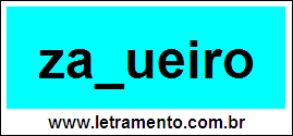 Palavra Zagueiro Para Completar Com a Consoante G