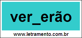 Palavra Verberão Para Completar Com a Letra B