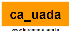 Palavra Cajuada Para Completar Com a Letra J