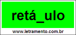 Palavra Retábulo Para Completar Com a Consoante B