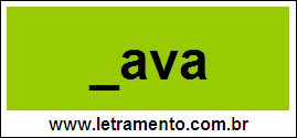 Palavra Lava Para Completar Com a Letra L