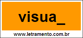 Palavra Visual Para Completar Com a Letra L