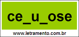 Palavra Celulose Para Completar Com a Letra L