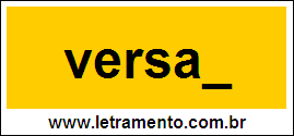 Palavra Versal Para Completar Com a Consoante L