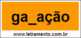 Palavra Gamação Para Completar Com a Letra M