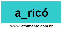 Palavra Abricó Para Completar Com a Letra B