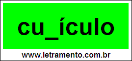 Palavra Cubículo Para Completar Com a Consoante B