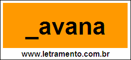 Palavra Pavana Para Completar Com a Letra P