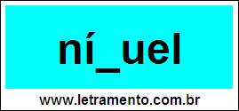 Palavra Níquel Para Completar Com a Consoante Q