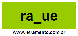 Palavra Raque Para Completar Com a Letra Q