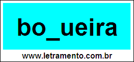 Palavra Boqueira Para Completar Com a Consoante Q