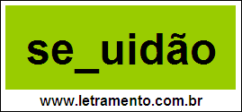 Palavra Sequidão Para Completar Com a Letra Q