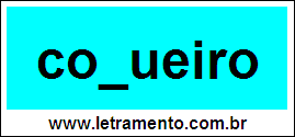 Palavra Coqueiro Para Completar Com a Consoante Q