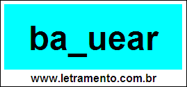 Palavra Baquear Para Completar Com a Consoante Q