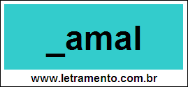 Palavra Ramal Para Completar Com a Letra R