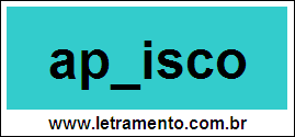 Palavra Aprisco Para Completar Com a Letra R