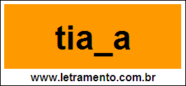 Palavra Tiara Para Completar Com a Letra R