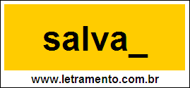 Palavra Salvar Para Completar Com a Consoante R