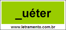 Palavra Suéter Para Completar Com a Letra S