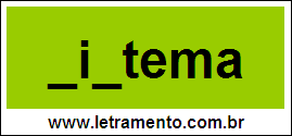 Palavra Sistema Para Completar Com a Letra S