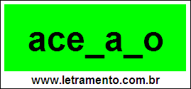 Palavra Acetato Para Completar Com a Consoante T