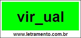 Palavra Virtual Para Completar Com a Consoante T