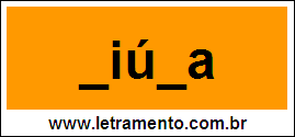 Palavra Viúva Para Completar Com a Letra V