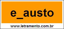 Palavra Exausto Para Completar Com a Letra X