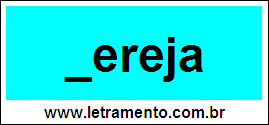 Palavra Cereja Para Completar Com a Consoante C