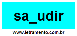 Palavra Sacudir Para Completar Com a Consoante C