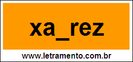 Palavra Xadrez Para Completar Com a Letra D