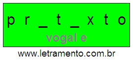 Letramento Palavra Pretexto Com a Vogal A