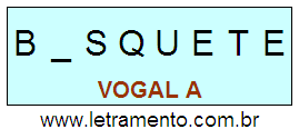 Palavra Basquete Escrita em Caixa Alta Para Letramento